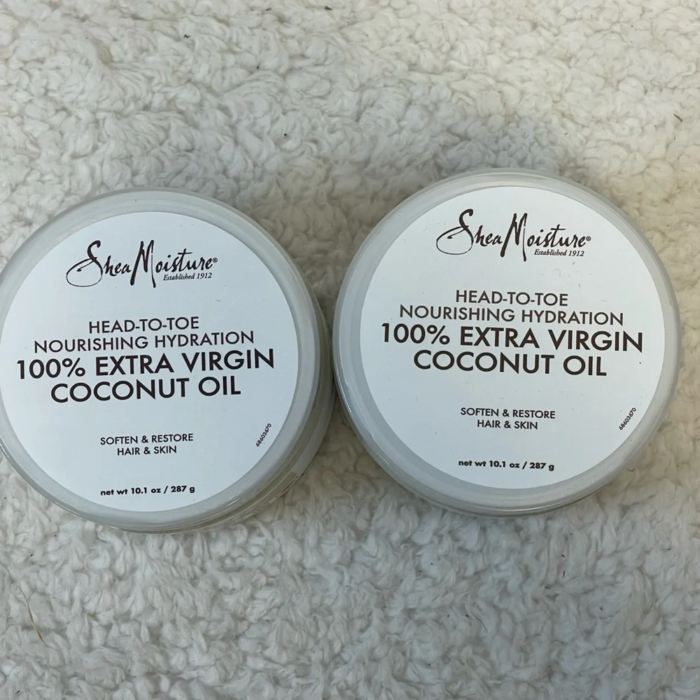2 Pack - Shea Moisture 100% Extra Virgin COCONUT OIL Head/Toe Hydration 10.1oz